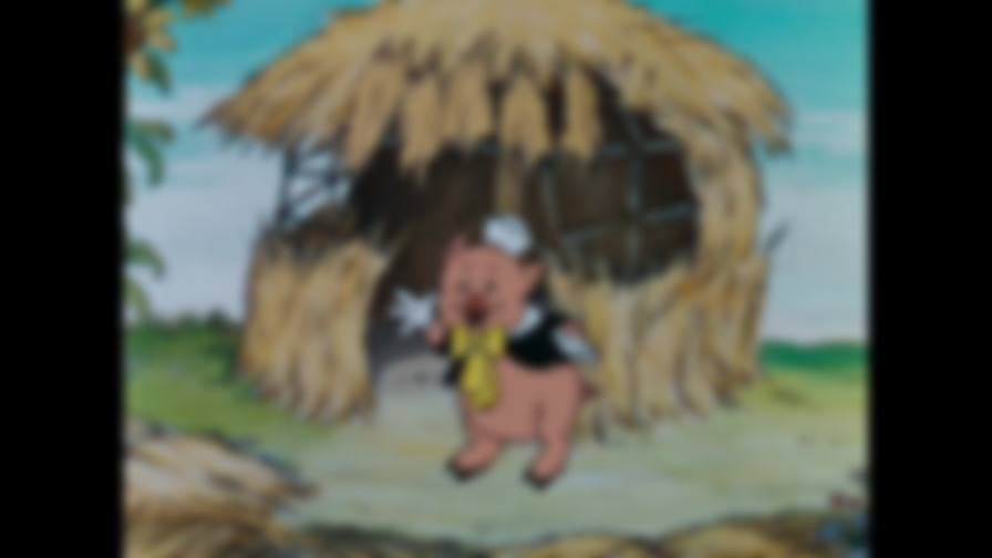 Three Little Pigs backdrop
