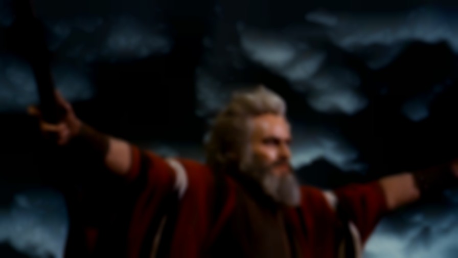 The Ten Commandments backdrop