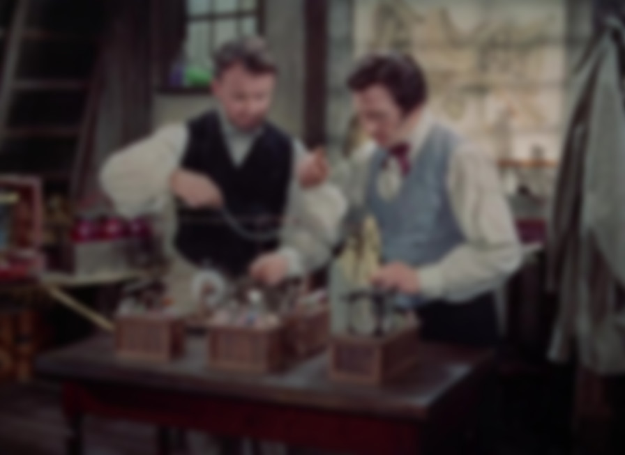 The Curse of Frankenstein backdrop
