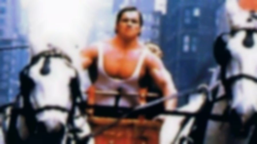 Hercules in New York backdrop
