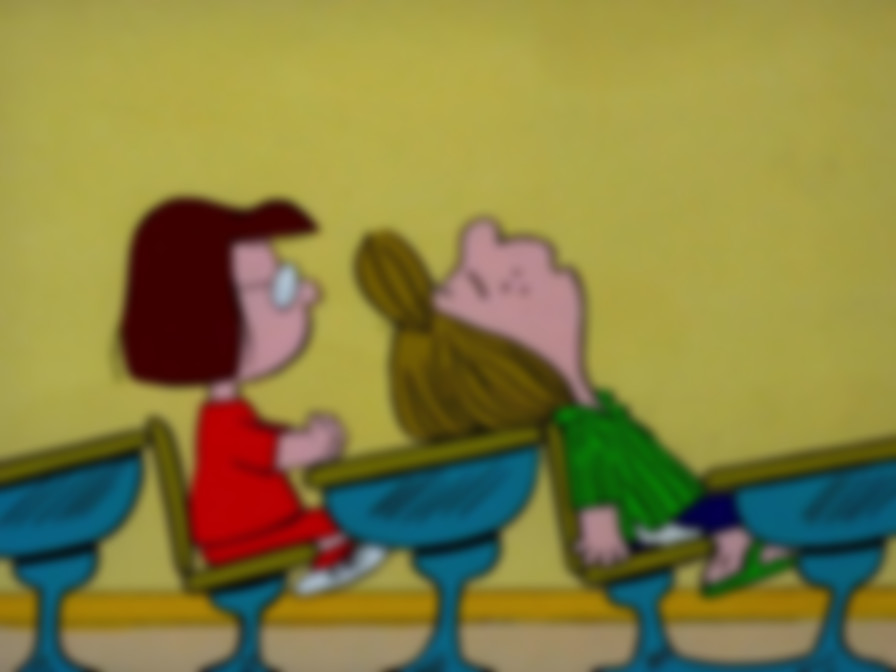 It's Flashbeagle, Charlie Brown backdrop