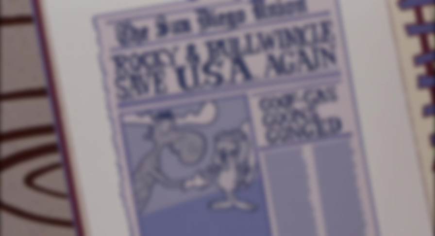 The Adventures of Rocky & Bullwinkle backdrop