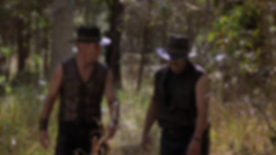 Crocodile Dundee in Los Angeles backdrop