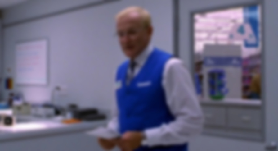 One Hour Photo backdrop