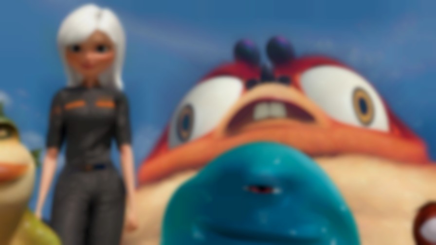 Monsters vs. Aliens backdrop