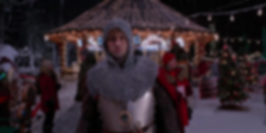 The Knight Before Christmas backdrop