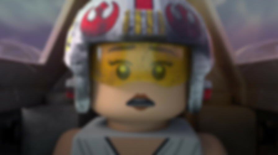 The Lego Star Wars Holiday Special backdrop