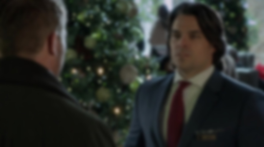 Chateau Christmas backdrop