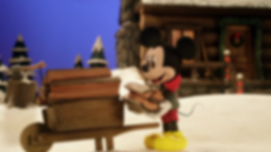 Mickey Saves Christmas backdrop