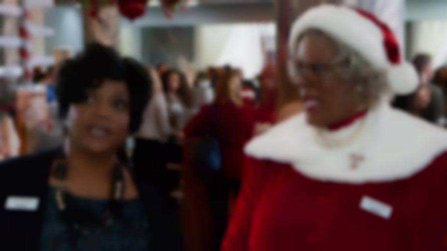 A Madea Christmas backdrop