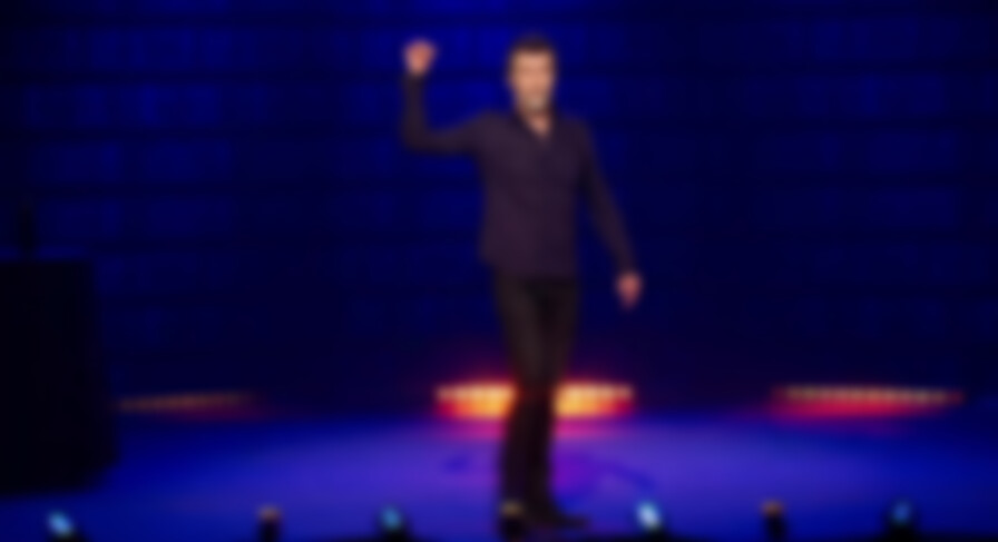 Rhod Gilbert: The Book of John backdrop
