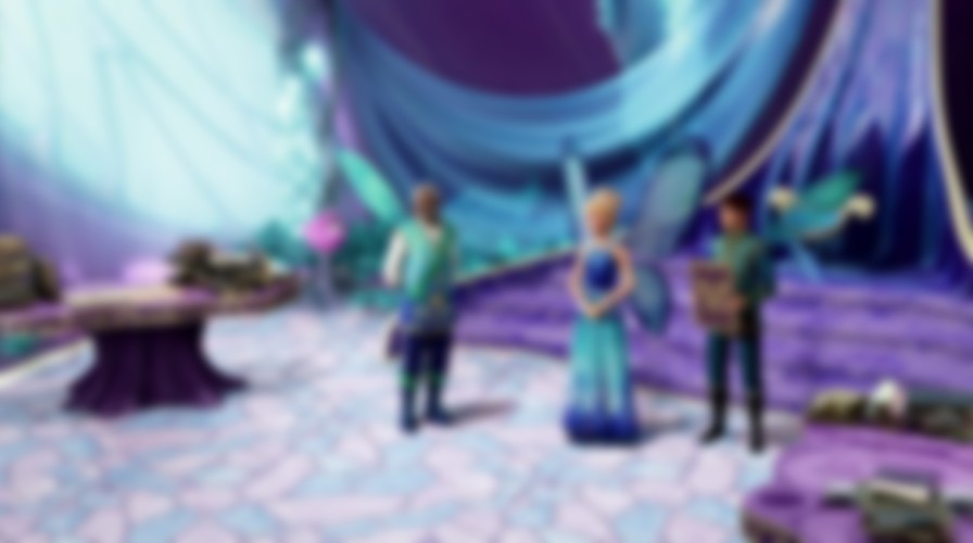 Barbie Mariposa and The Fairy Princess backdrop