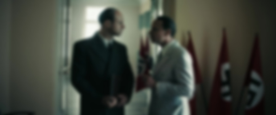 Goebbels and the Führer backdrop